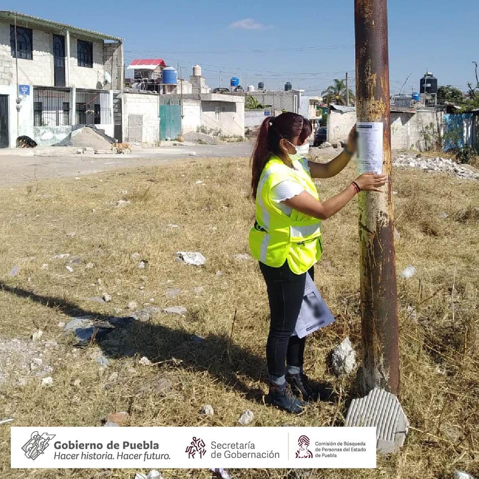 Como parte de nuestra labor, realizamos Acciones de Búsqueda de Personas  Desaparecidas en la colonia Unión Antorchista, Puebla, Puebla.