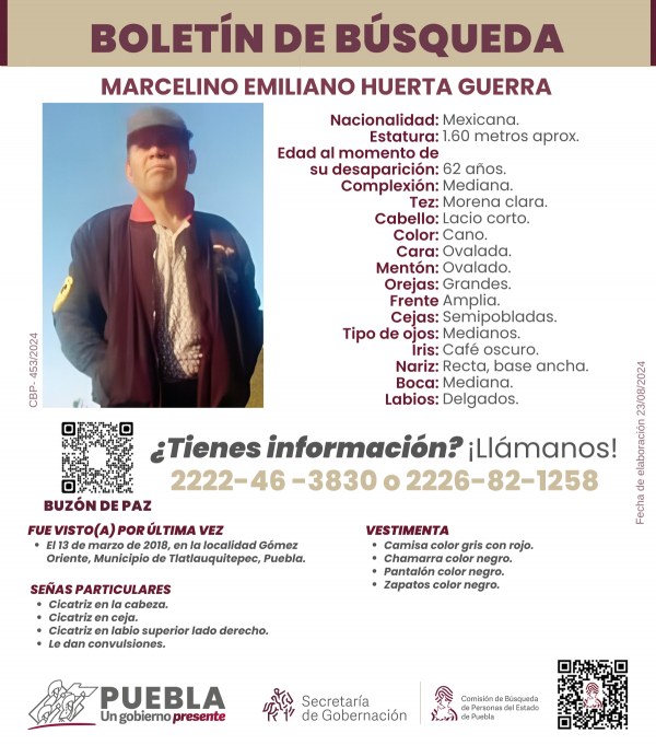 Marcelino Emiliano Huerta Guerra - ACTUALIZACIÓN