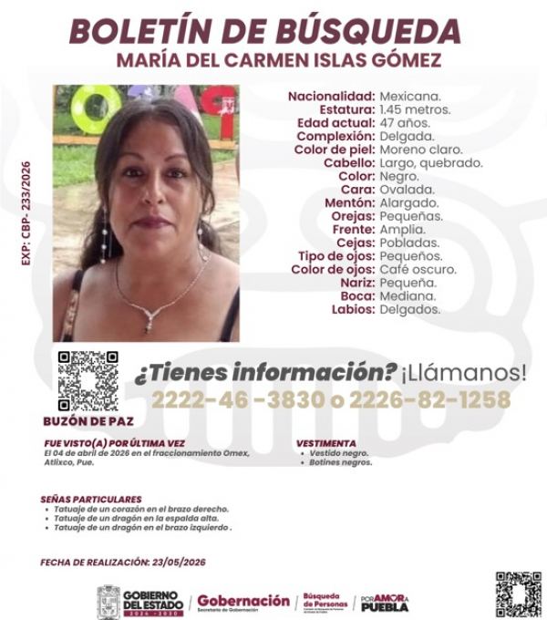 Mar&iacute;a del Carmen Islas G&oacute;mez