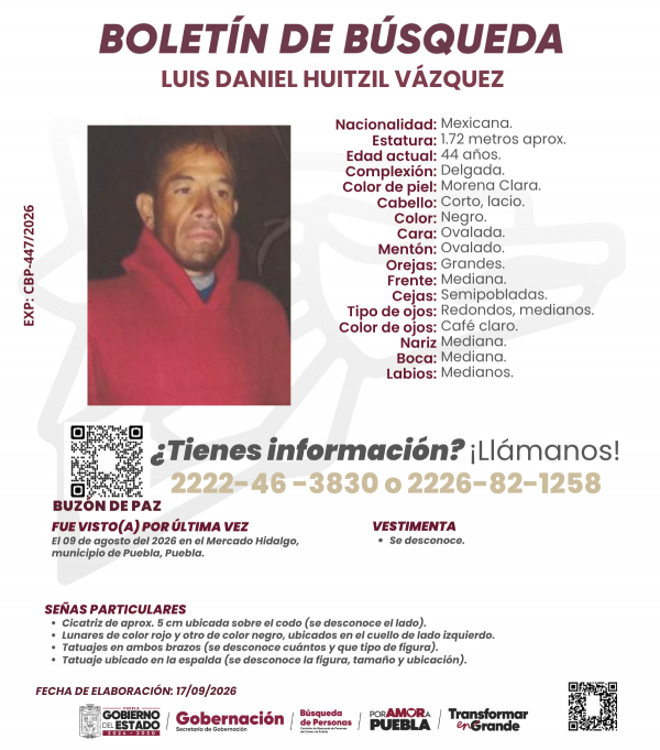 Luis Daniel Huitzil V&aacute;zquez