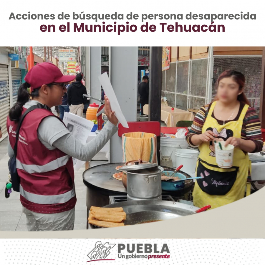 Como parte de nuestro trabajo realizamos Acciones de Búsqueda de Personas Desaparecidas en el Municipio de Tehuacán, en coordinación con autoridades Federales, Estatales, Municipales y familiares