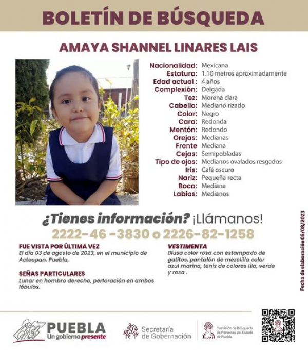 Amaya Shannel Linares Lais.