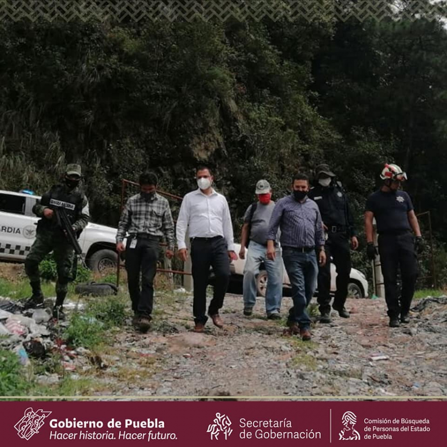 Este día se llevaron a cabo acciones de búsqueda en el municipio de Ahuacatlán, Puebla para localizar a Miguel Ángel Pineda Mauricio.