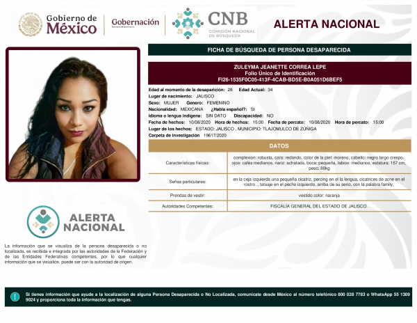 ZULEYMA JEANETTE CORREA LEPE