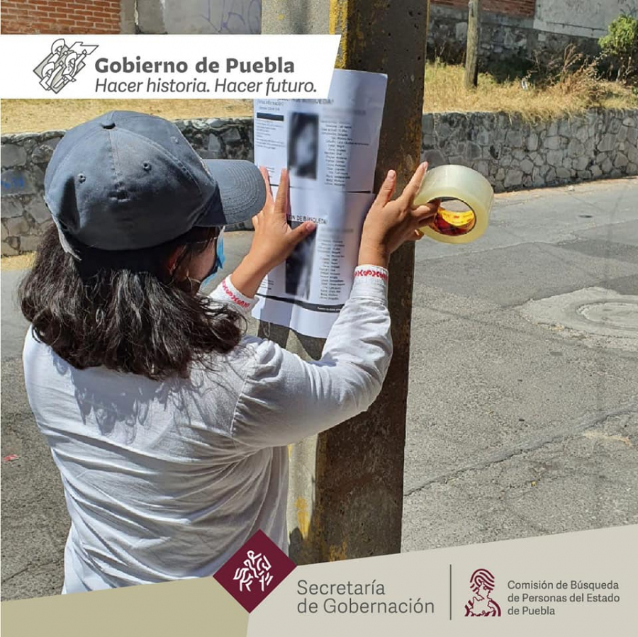 En el cumplimiento de nuestra labor, se realizan Acciones de Búsqueda de Personas Desaparecidas y No Localizadas en la colonia Luis Donaldo Colosio de la ciudad de Puebla.