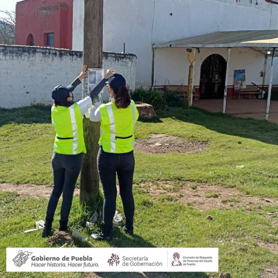 Como parte de nuestra labor, realizamos Acciones de Búsqueda de Personas Desaparecidas, en coordinación con autoridades municipales de Ahuazotepec, Guardia Nacional y familiares de víctimas.