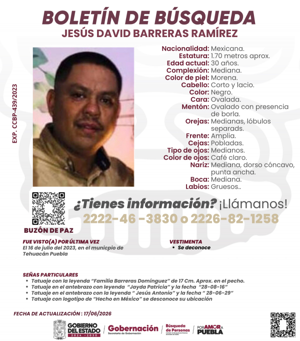 Jes&uacute;s David Barrera Ram&iacute;rez -Actualizaci&oacute;n