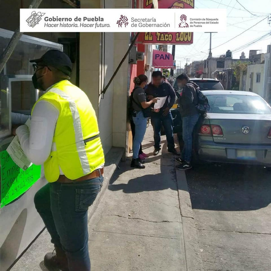 Como parte de nuestro trabajo realizamos Acciones de Búsqueda de Personas Desaparecidas o No Localizadas en el municipio de San Pedro Cholula en coordinación con familiares de víctimas y autoridades municipales.