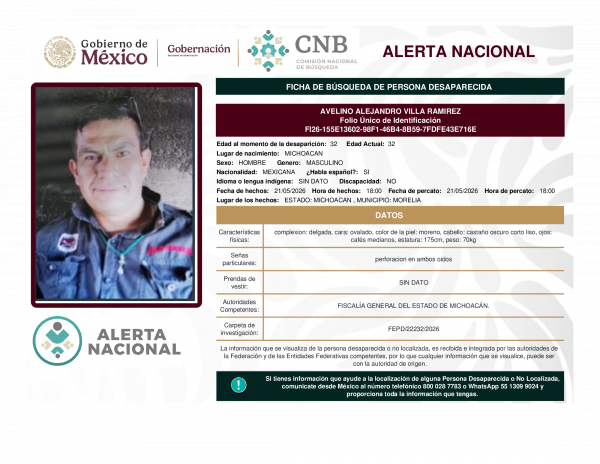 AVELINO ALEJANDRO VILLA RAMIREZ