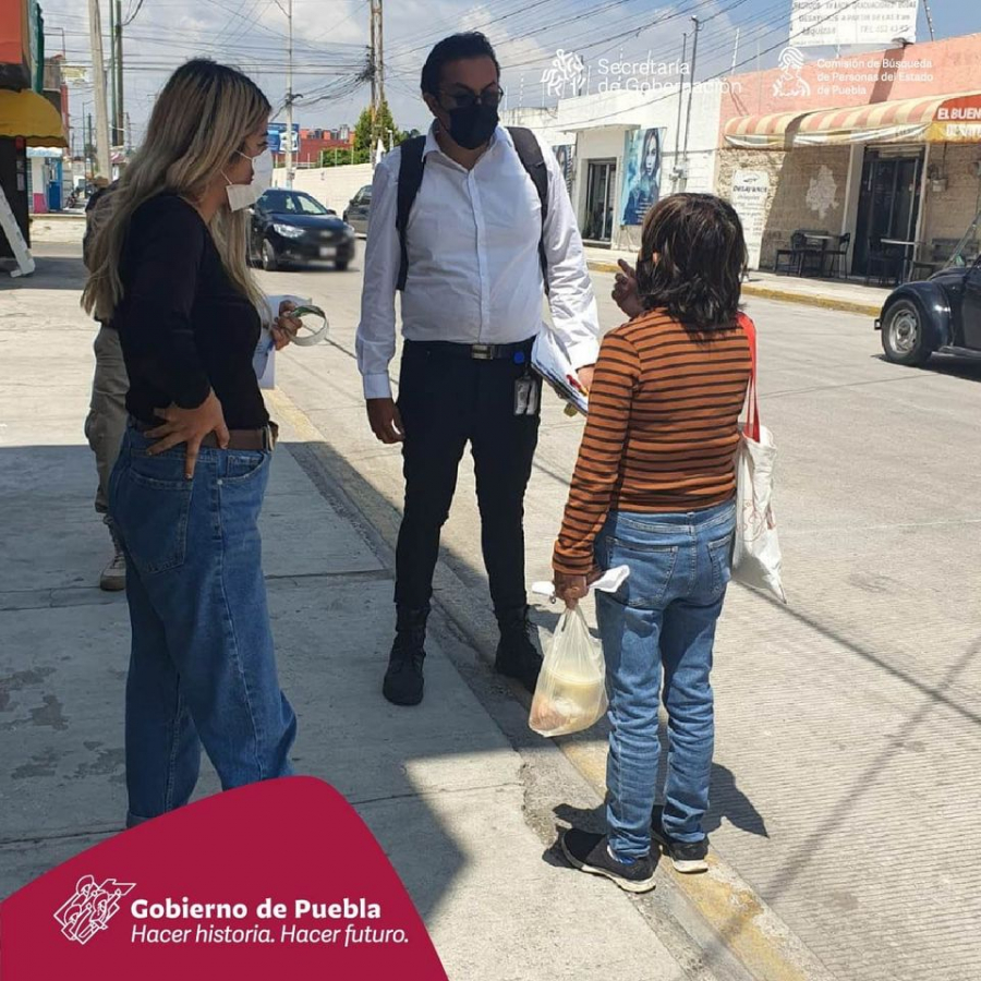 Esta mañana realizamos Acciones de Búsqueda de Personas Desaparecidas o No Localizadas en el municipio de Cuautlancingo, Puebla.
