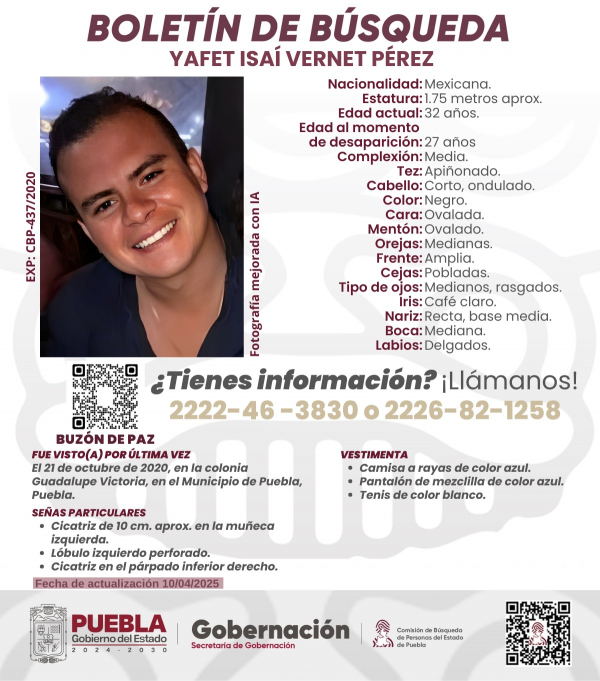 Yafet Isaí Vernet Pérez - ACTUALIZACIÓN