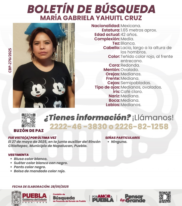 María Gabriela Yahuitl Cruz