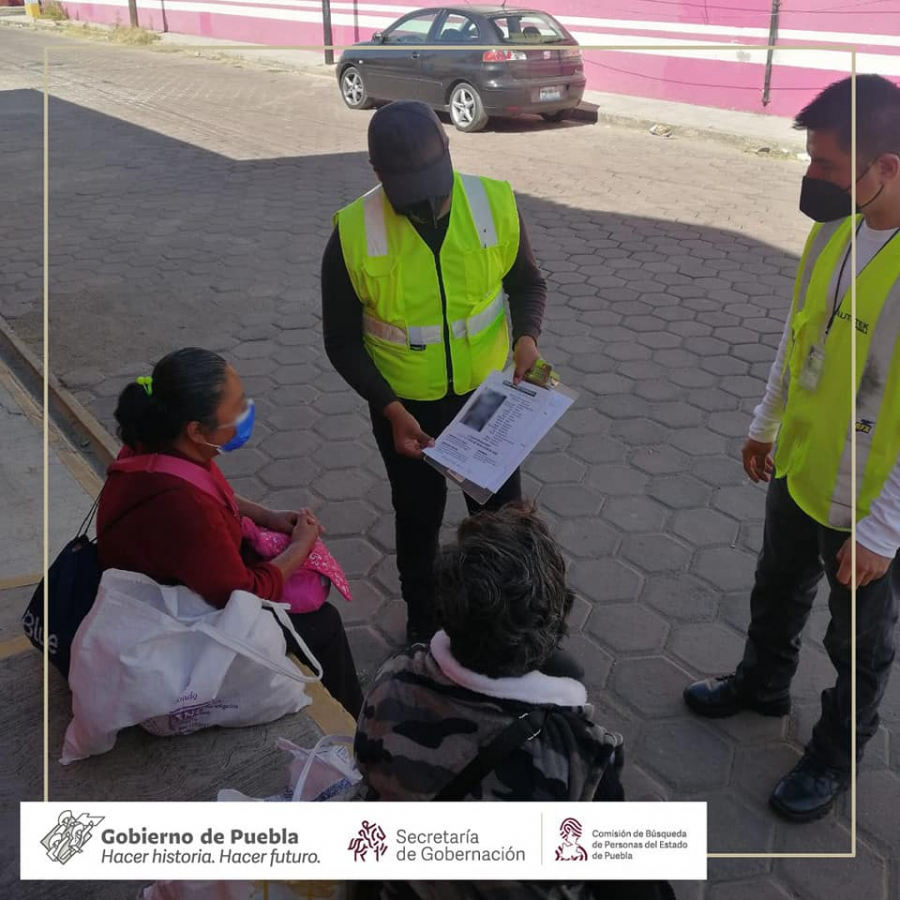 Como parte de nuestro trabajo realizamos Acciones de Búsqueda de Personas Desaparecidas o No Localizadas en el municipio de San Pedro Cholula, Puebla.