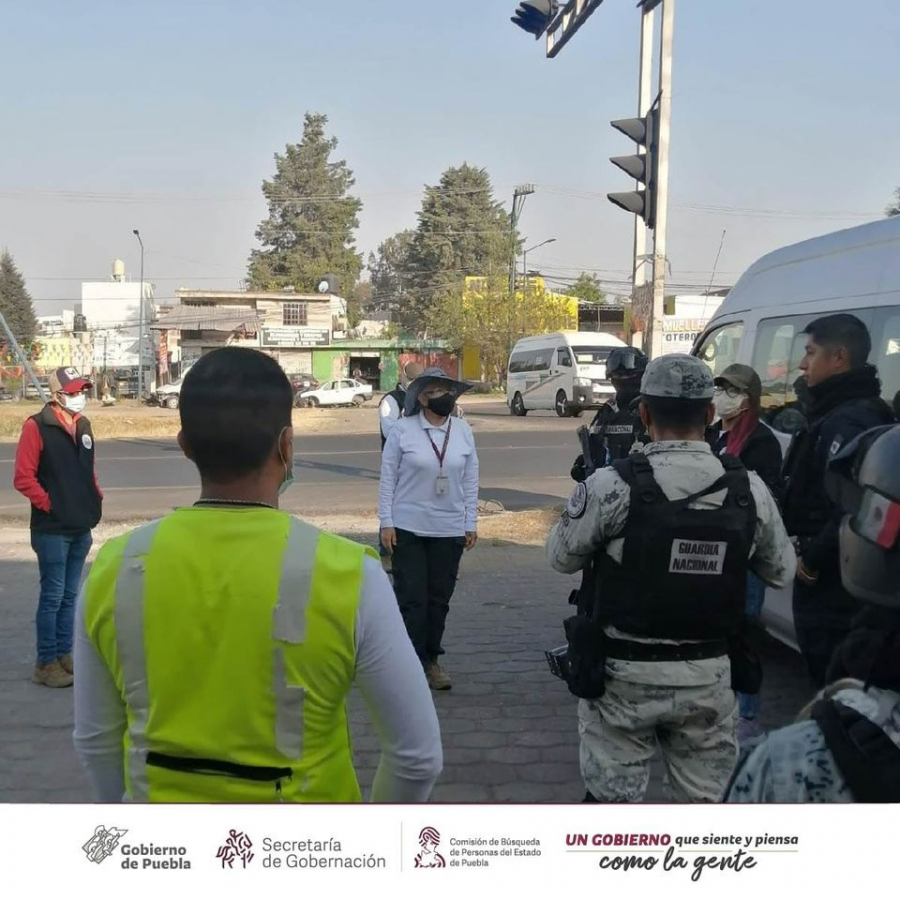 Como parte de nuestro trabajo, en coordinación Comisión Estatal de Búsqueda de Personas Tlaxcala,  Secretaría de Seguridad Pública, Guardia Nacional,   realizamos Acciones de Búsqueda de Personas Desaparecidas, en los estados de Puebla y Tlaxcala.