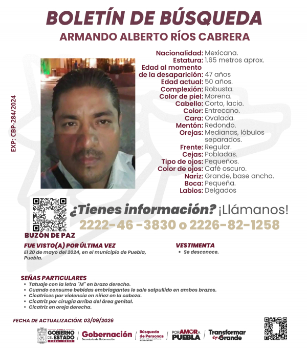 ACTUALIZACI&Oacute;N - Armando Alberto R&iacute;os Cabrera