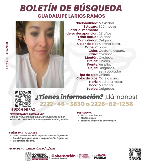 Guadalupe Larios Ramos - ACTUALIZACI&Oacute;N