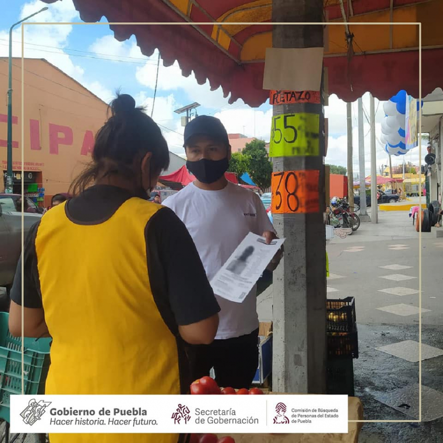 Como parte de nuestro trabajo, realizamos Acciones de Búsqueda de Personas Desaparecidas o No Localizadas en colaboración con autoridades de Tepeaca.