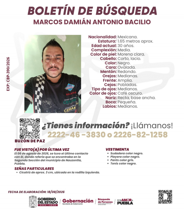 Marcos Dami&aacute;n Antonio Bacilio