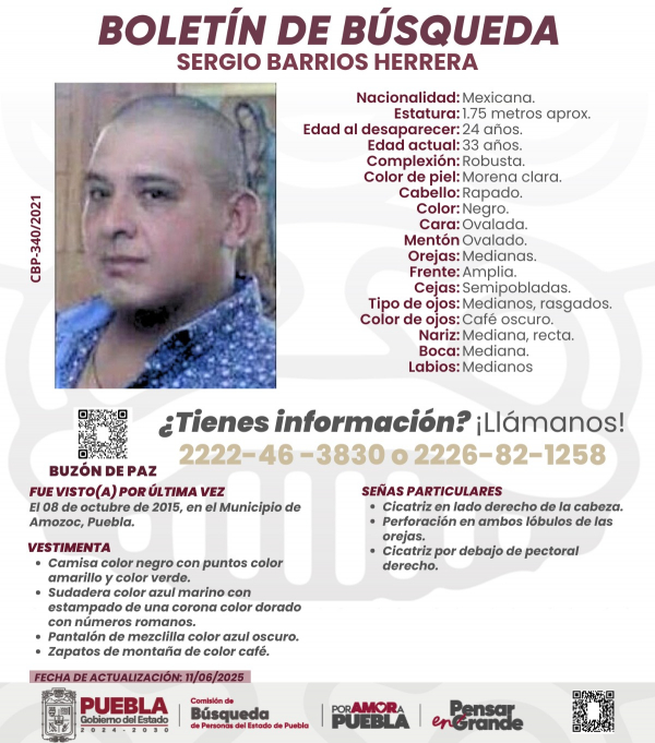 Sergio Barrios Herrera - ACTUALIZACIÓN