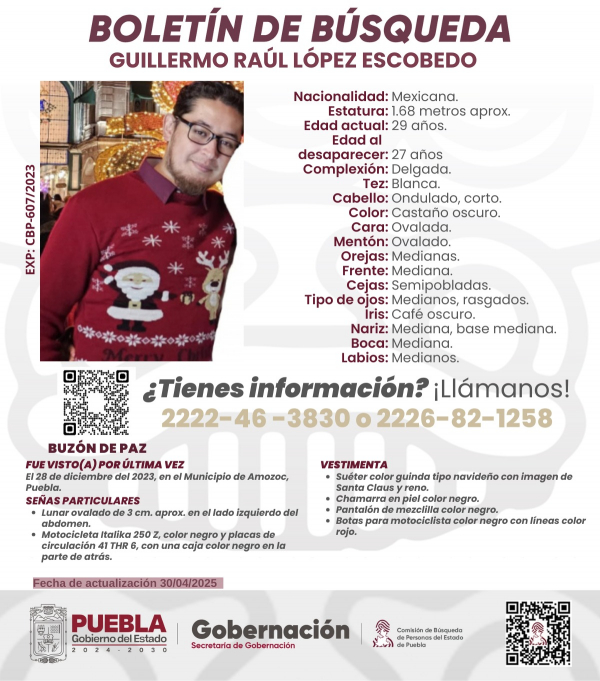 Guillermo Raúl López Escobedo - ACTUALIZACIÓN
