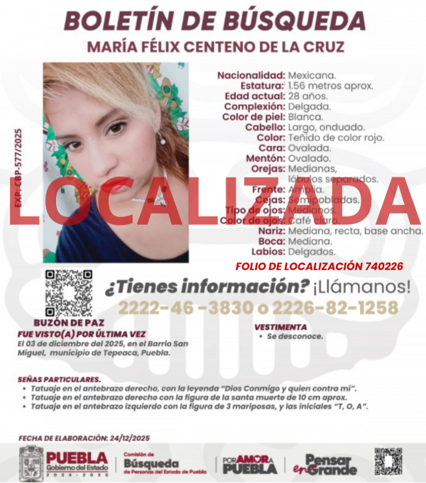 Mar&iacute;a Felix Centeno de la Cruz