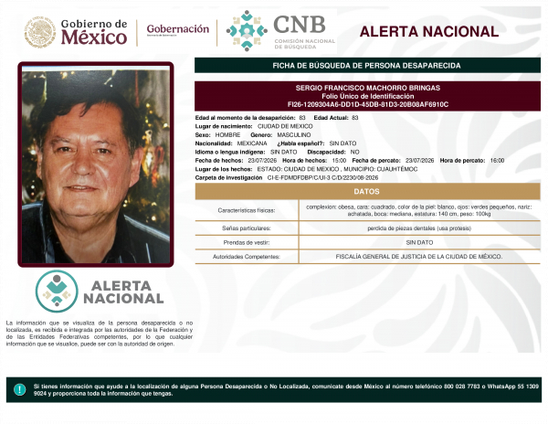 SERGIO FRANCISCO MACHORRO BRINGAS