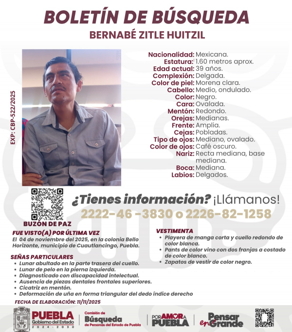 Bernabé Zitle Huitzil