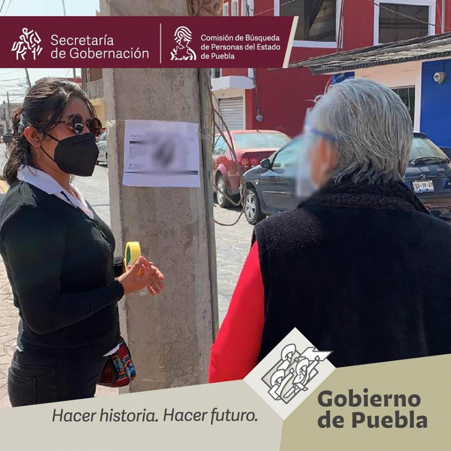 En el cumplimiento de nuestra labor, se realizan Acciones de Búsqueda de Personas Desaparecidas y No Localizadas en el municipio de Cuautlancingo, Puebla.