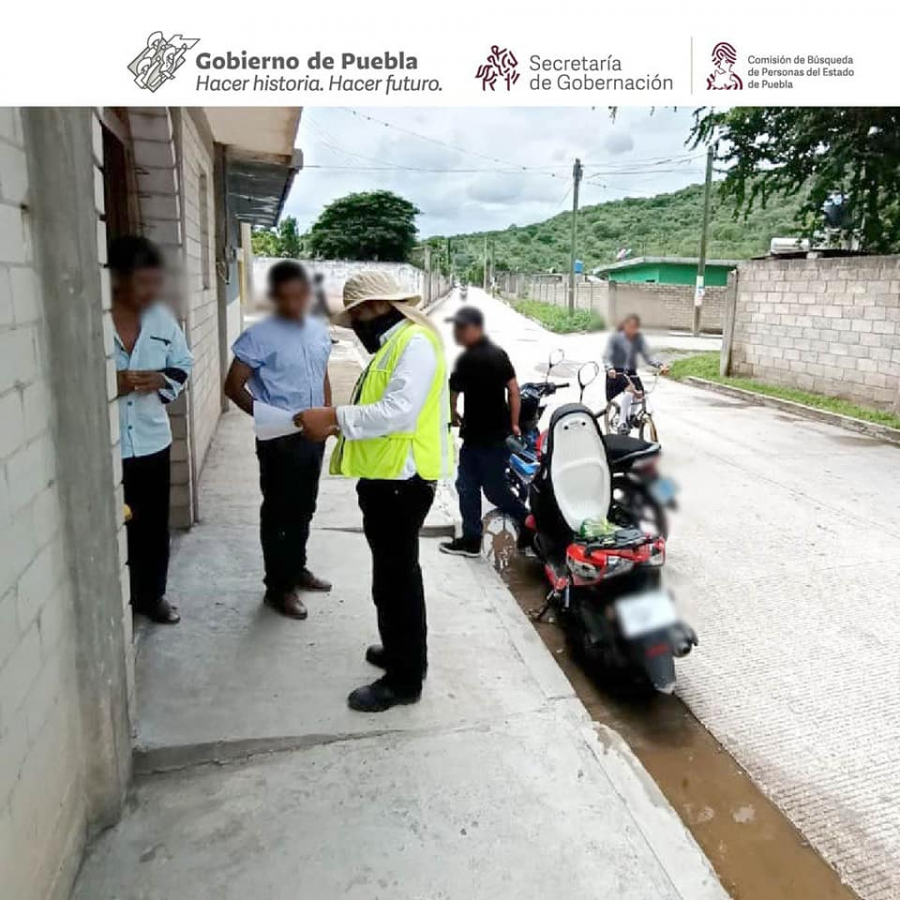 Esta mañana continuamos realizando Acciones de Búsqueda Generalizadas en el municipio de Izúcar de Matamoros en coordinación con Guardia Nacional, Secretaría de Seguridad Pública.