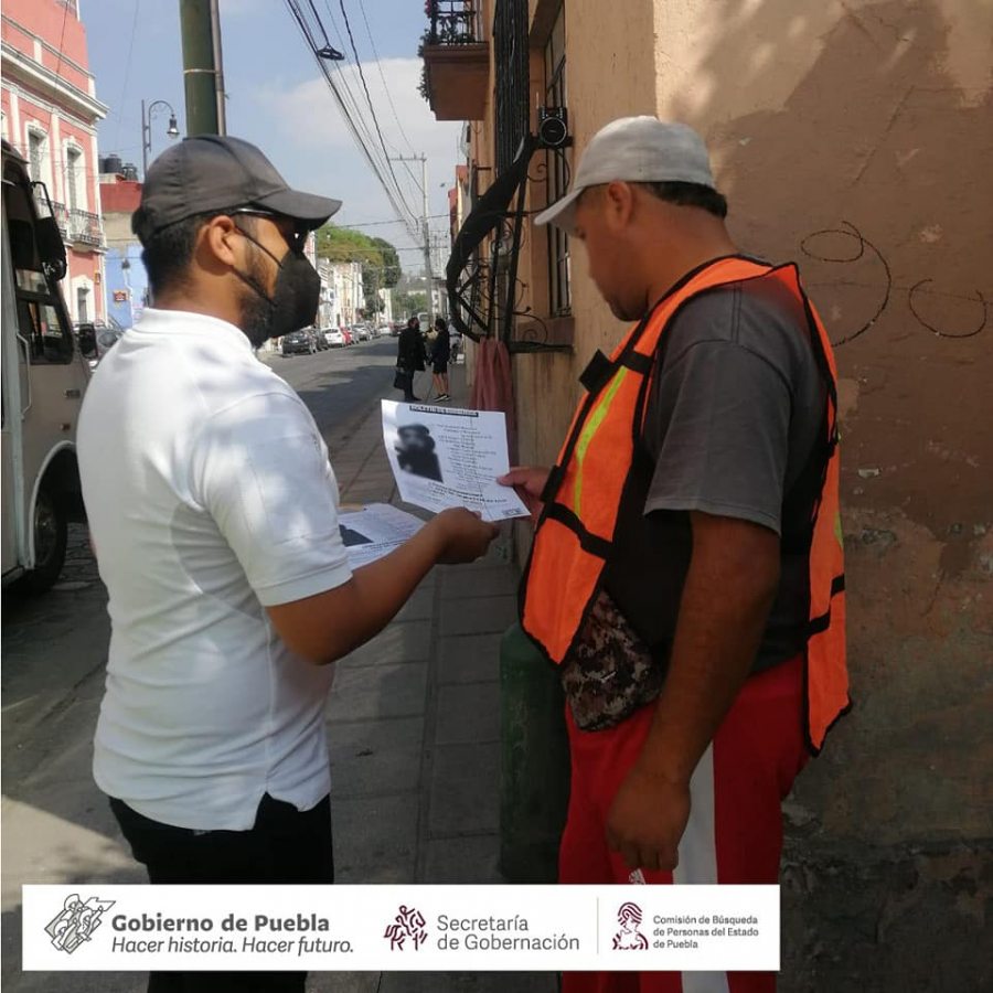 Esta tarde realizamos Acciones de Búsqueda de Personas Desaparecidas o No Localizadas en los alrededores de la CAPU y la colonia San Francisco de la ciudad de Puebla, Puebla.