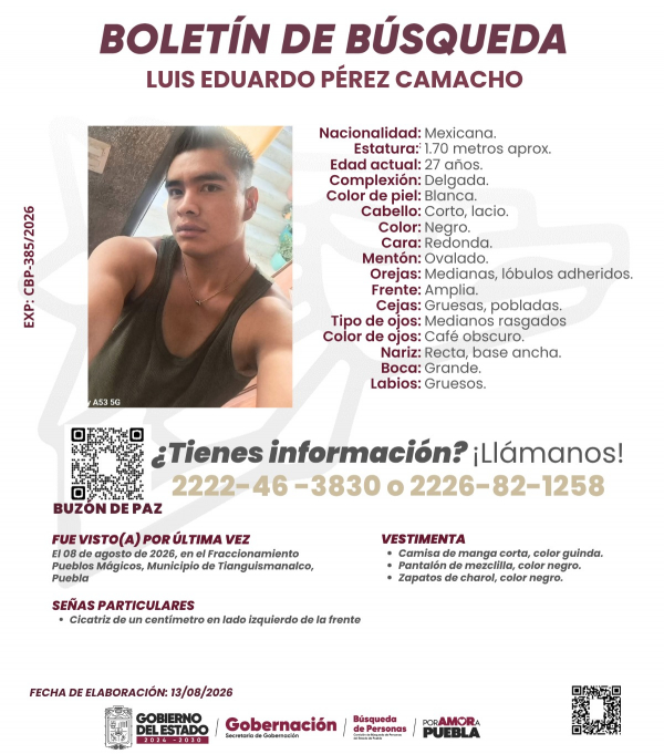 Luis Eduardo P&eacute;rez Camacho