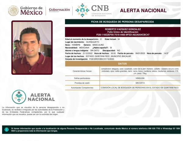 ROBERTO VAZQUEZ GONZALEZ