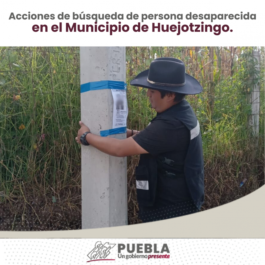 Como parte de nuestro trabajo realizamos Acciones de Búsqueda de Personas Desaparecidas en el Municipio de Huejotzingo, en coordinación con autoridades Federales, Estatales, Municipales y familiares