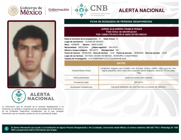 JORGE ALEJANDRO CHABLE ROSAS