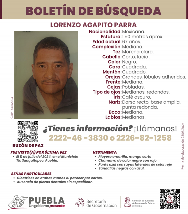 Lorenzo Agapito Parra - ACTUALIZACIÓN