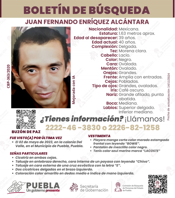 Juan Fernando Enríquez Alcántara - ACTUALIZACIÓN