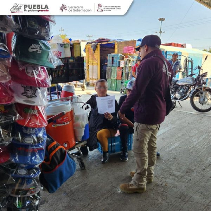 Realizamos Acciones de Búsqueda de Personas Desaparecidas en la Central de Abastos de la ciudad de Puebla, en coordinación con Secretaría de Seguridad Ciudadana de Puebla.