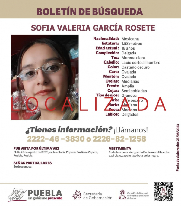 Sofia Valeria García Rosete.