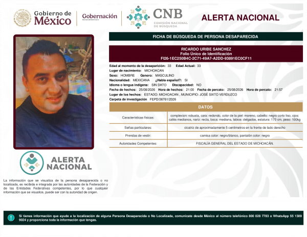 RICARDO URIBE SANCHEZ