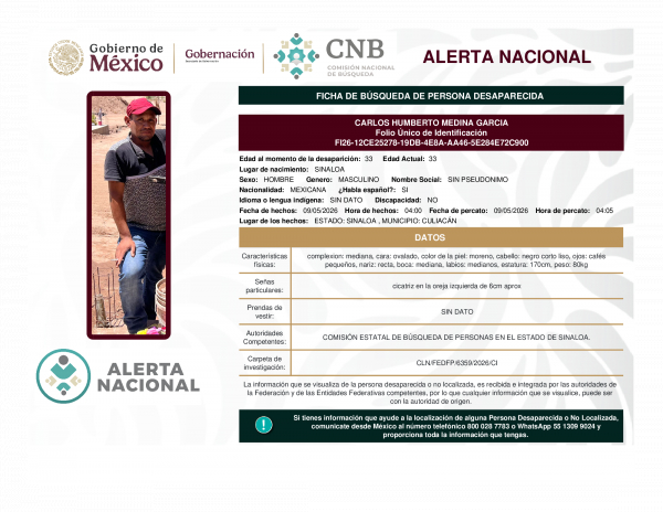 CARLOS HUMBERTO MEDINA GARCIA