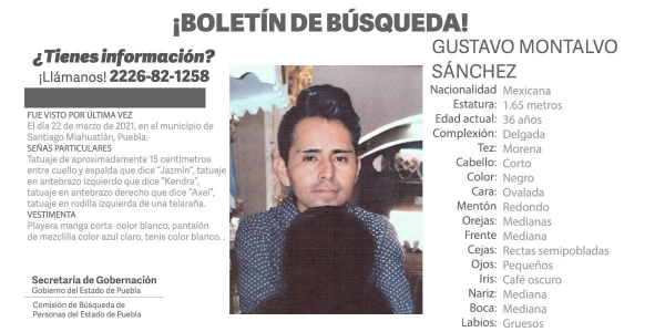 Gustavo Montalvo Sánchez.