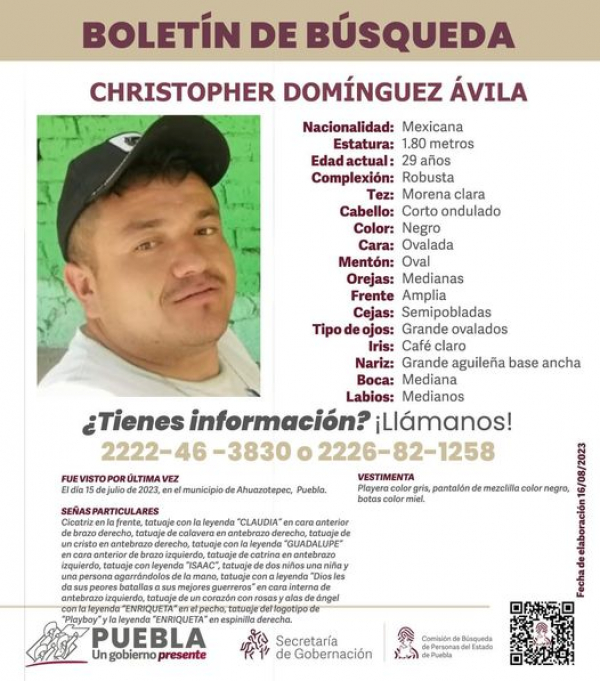 Christopher Domínguez Ávila.