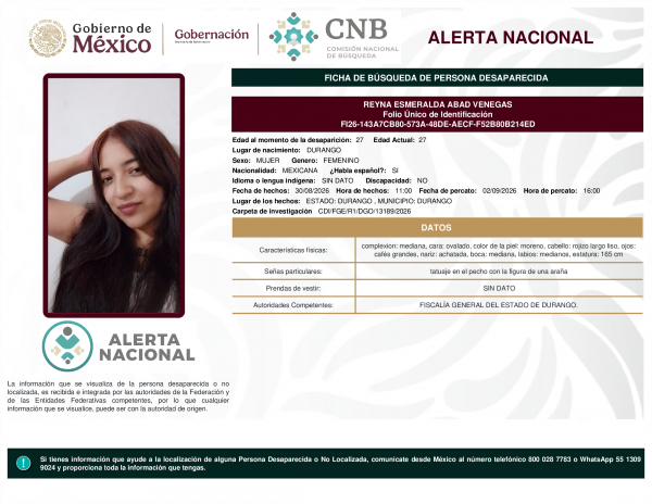 REYNA ESMERALDA ABAD VENEGAS