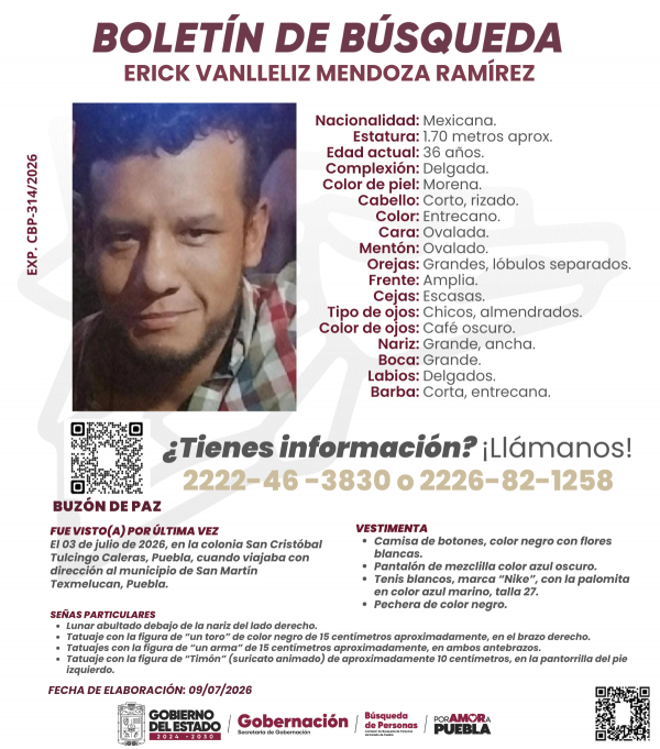 Erick Vanlleliz Mendoza Ram&iacute;rez