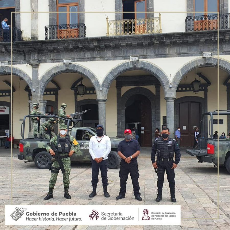 Como parte de nuestro trabajo, realizamos Acciones de Búsqueda de Personas Desaparecidas y No Localizadas en el municipio de Chiconcuatla en colaboración con Secretaría de la Defensa Nacional  y Seguridad Pública de dicho municipio.