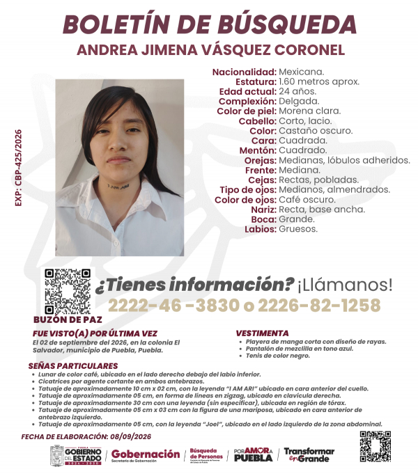 Andrea Jimena V&aacute;squez Coronel