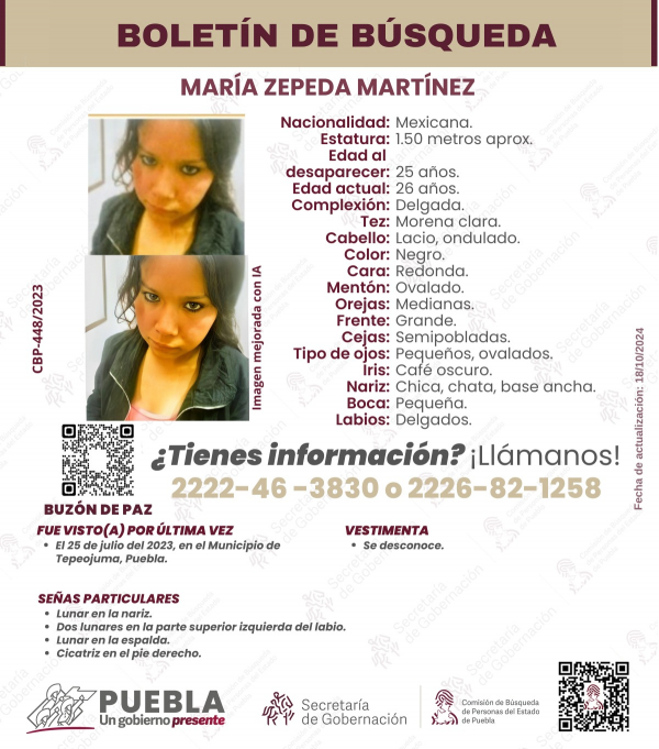 María Zepeda Martínez - ACTUALIZACIÓN