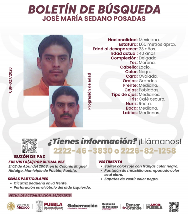 Jos&eacute; Mar&iacute;a Sedano Posadas ACTUALIZACI&Oacute;N