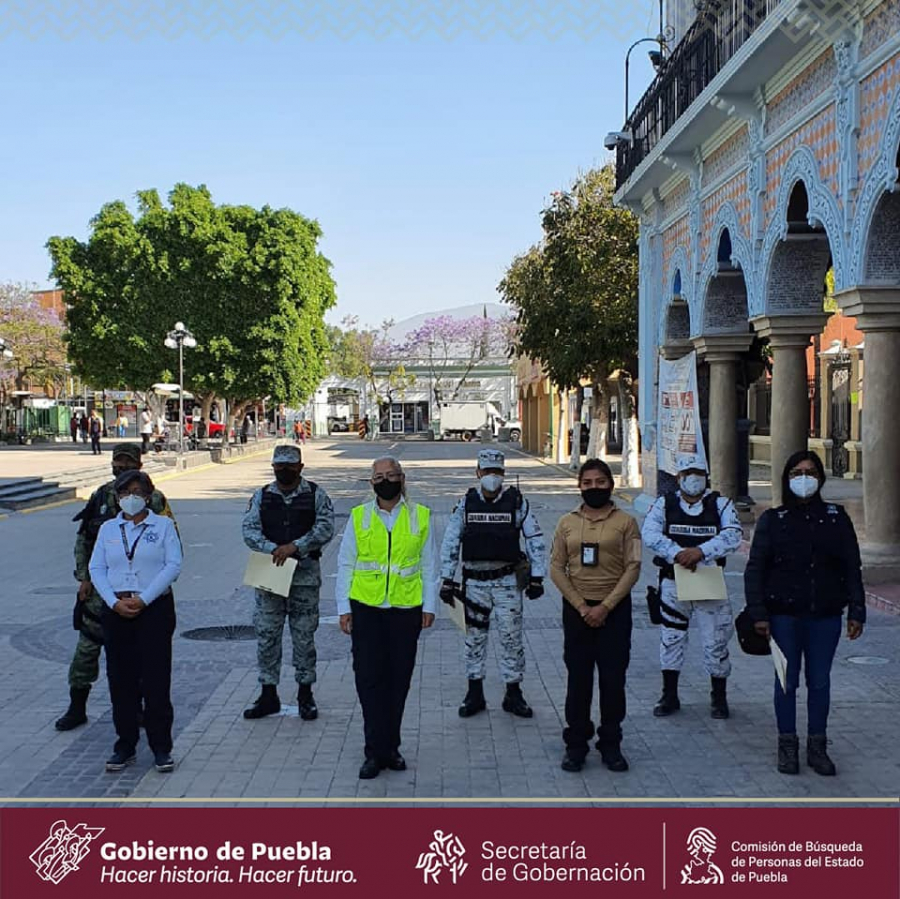 Se realizan Acciones de Búsqueda de Personas Desaparecidas en el municipio de Tehuacán.