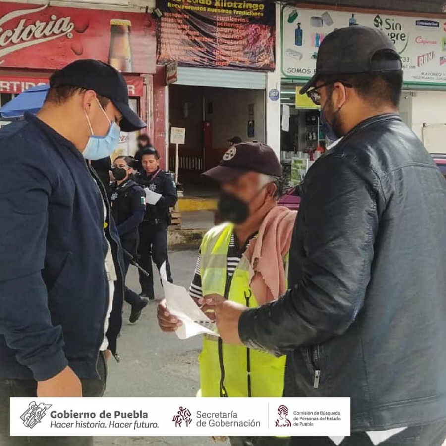 Como parte de nuestra labor, realizamos Acciones de Búsqueda de Personas Desaparecidas en la colonia Granjas de San Isidro de la ciudad de Puebla.